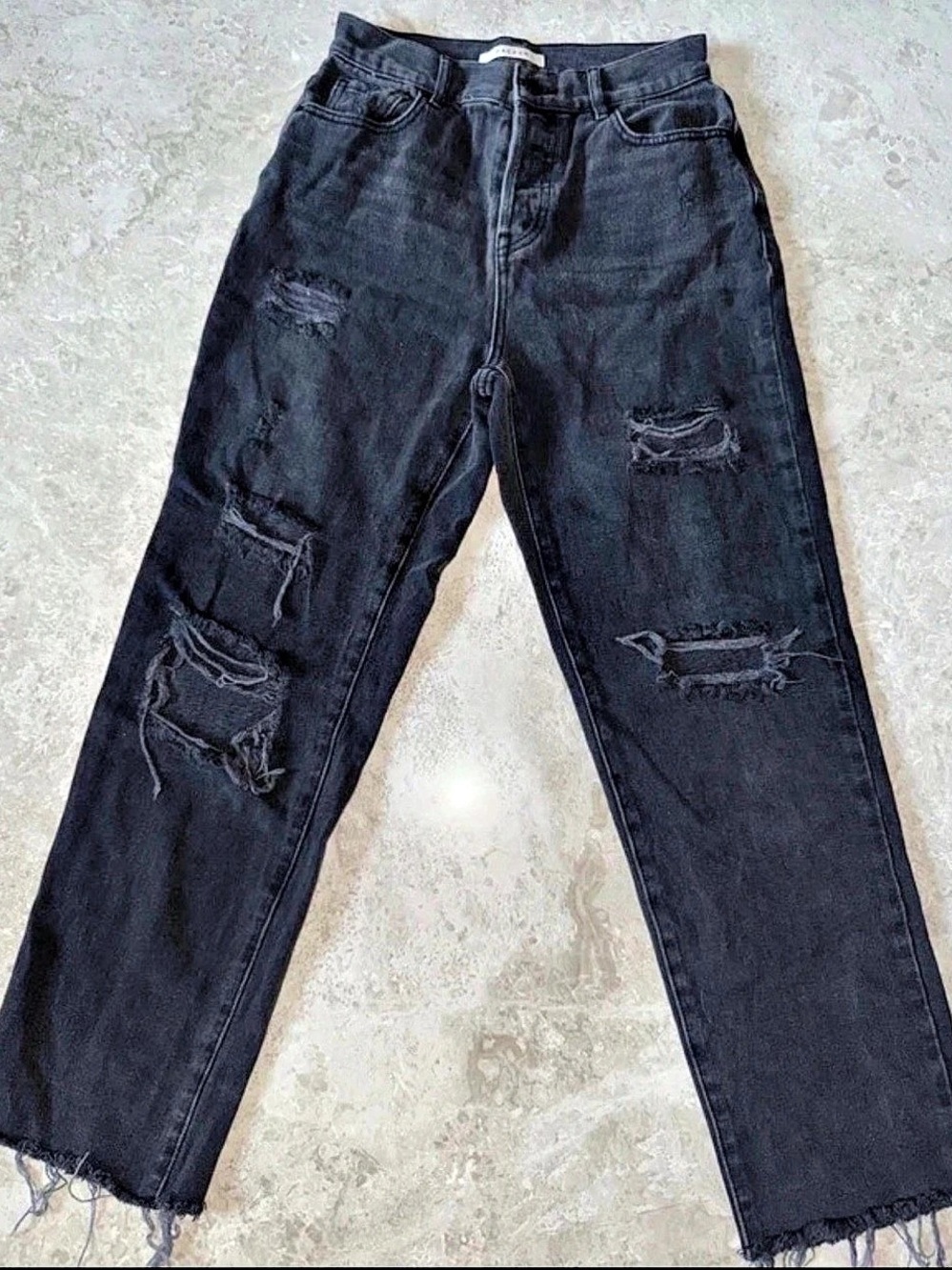Pacsun Black Jeans Distressed